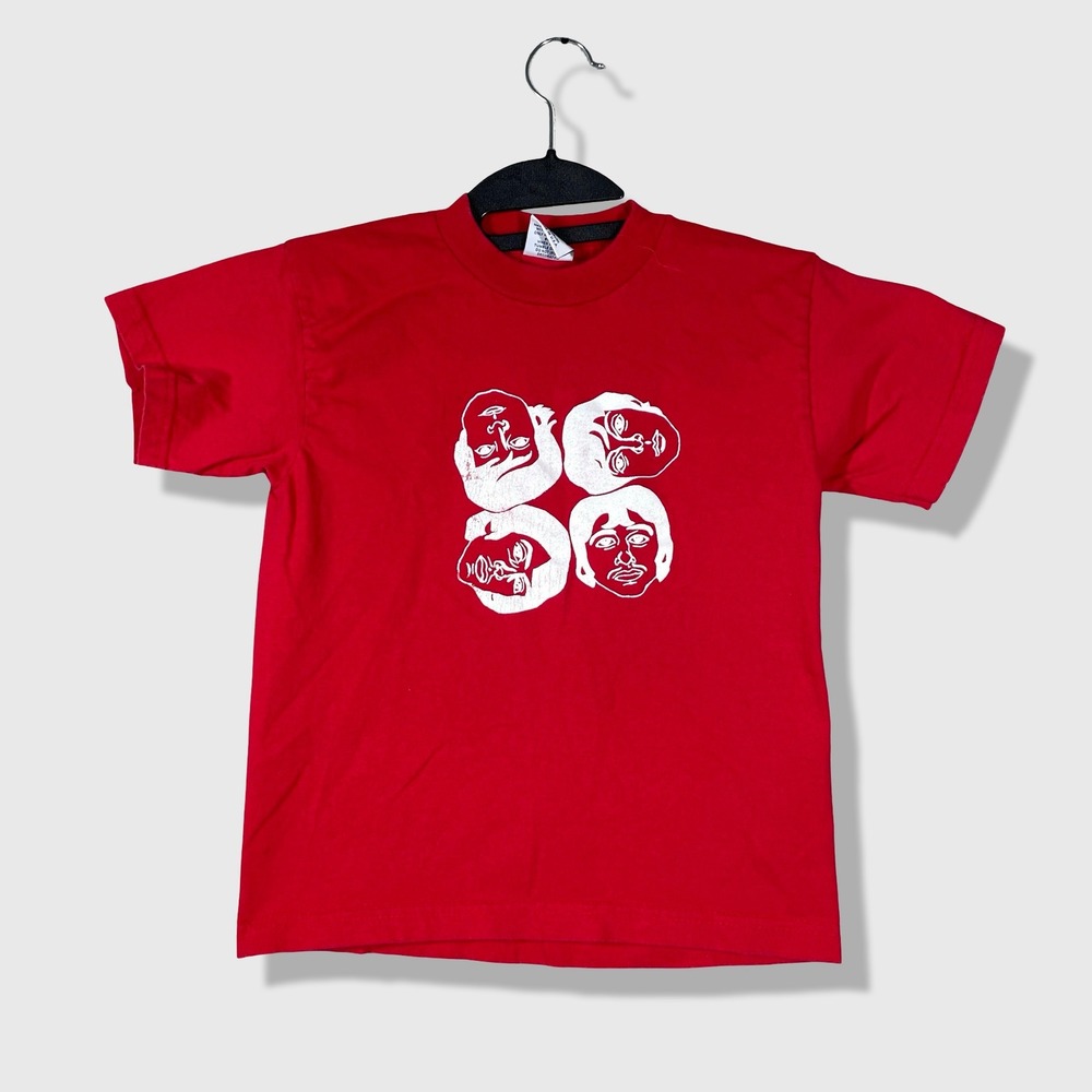 Exceed The Beatles T Shirt Kids Large Red‎ Peace and Love Sign Language Vintage